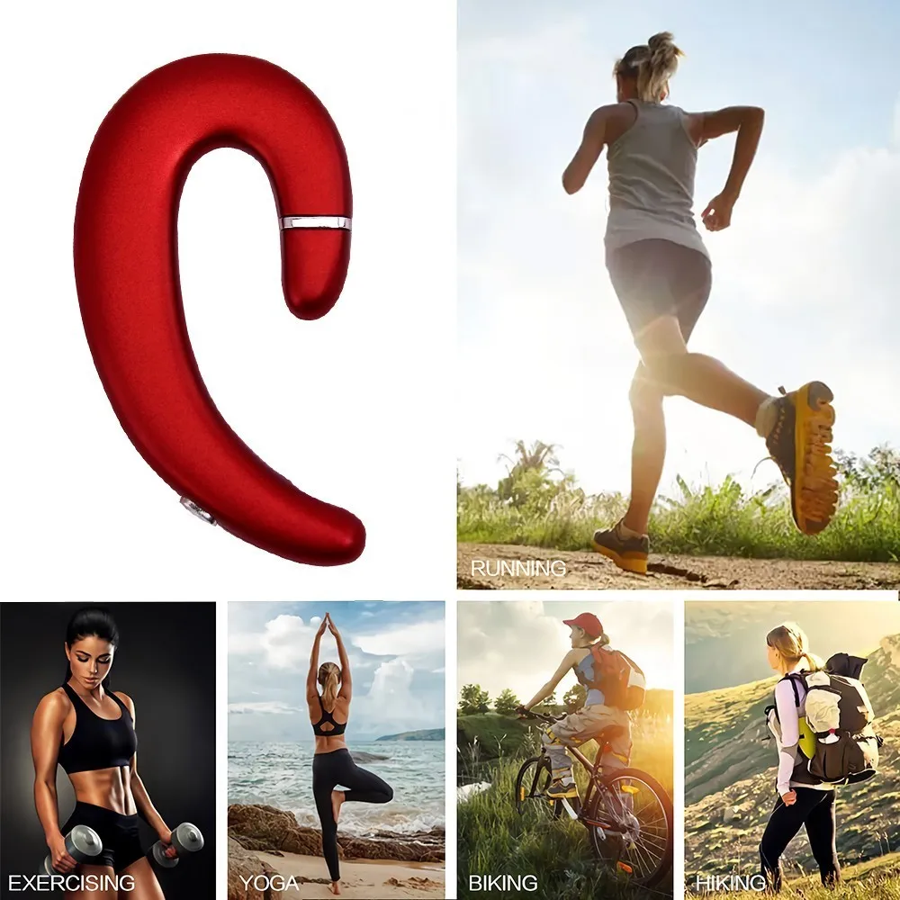 CHYI Wireless Headphone Bluetooth Earphone Ear Hook Painless Headset For iPhone Xiaomi Samsung Bone Conduction Earphone Bluetoot