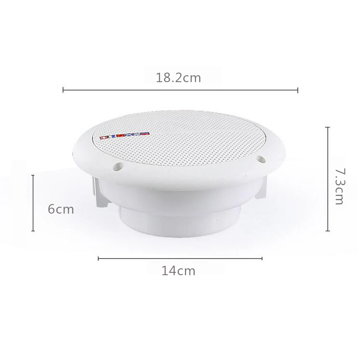 2x 70W Waterproof Ceiling Speaker Syatems 2-Way Flush Mount Home Theater Loundspeaker Amplifier In-Wall/Boat/Car/Marine