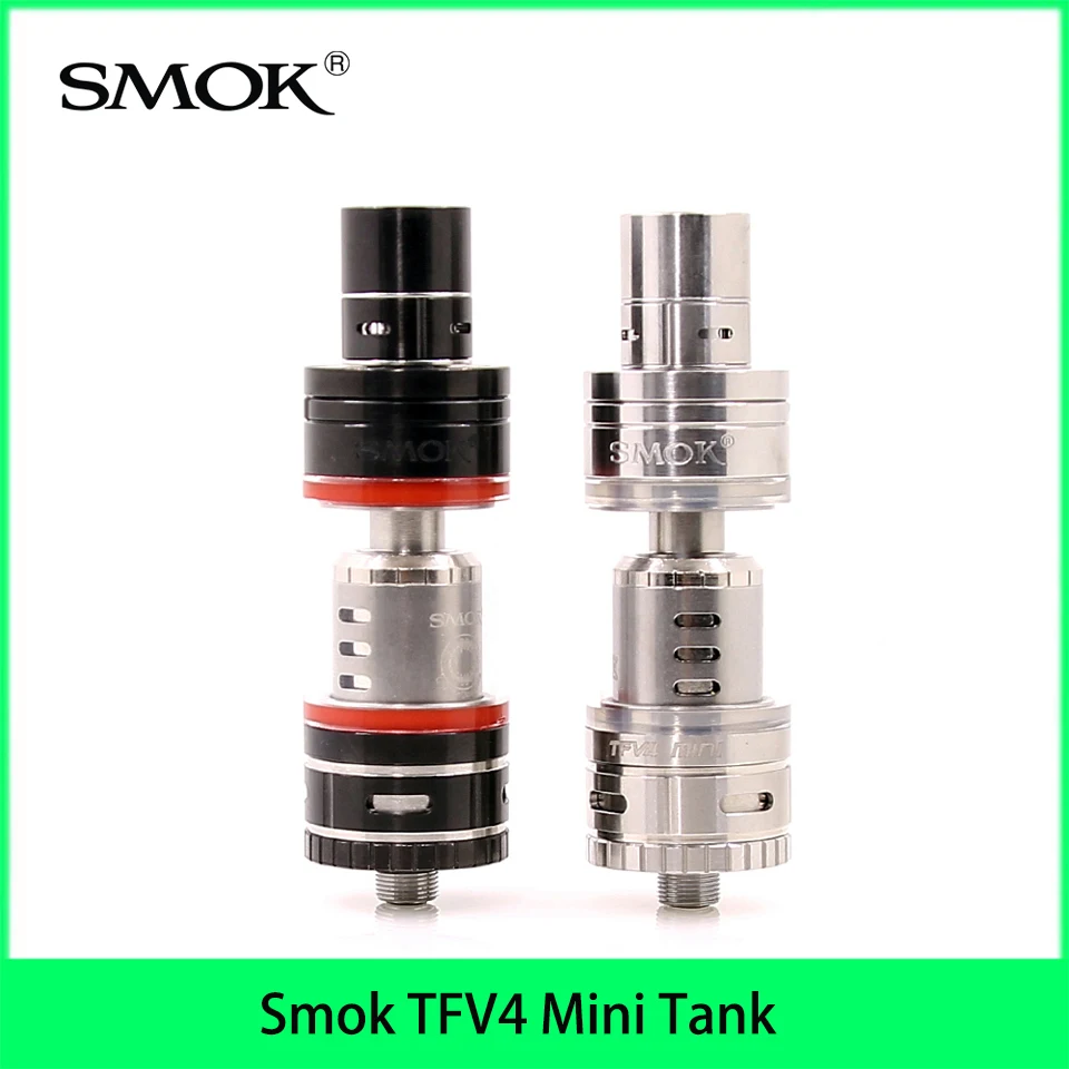 

Original Smok TFV4 Mini Atomizer Sub Ohm Tank 510 Thread Vape Tank Electronic Cigarette Atomizer with STC2 Coils vs Profile RDA