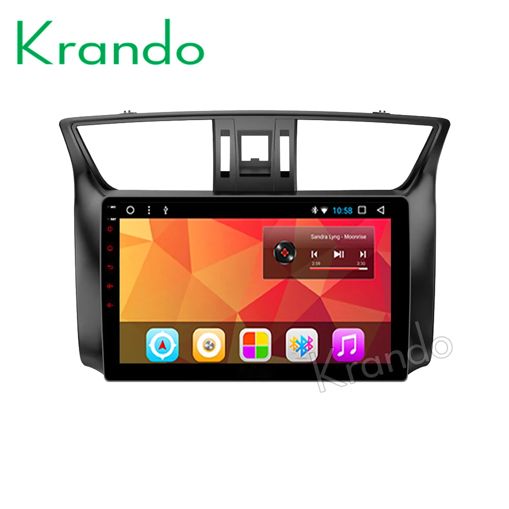 Top Krando Android 8.1 9" IPS Full touch car Multimedia player for Nissan Sentra 2012+ Bluebird Sylphy 2012+ audio player gps wifi 0