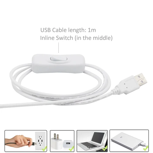 LED 스트립 USB 램프, 데스크탑 스크린 조명용 스위치 포함, DC 5V SMD 2835 방수 티라 LED USB 50cm, 1M, 2M, 3M, 5M 스트립 조명 3