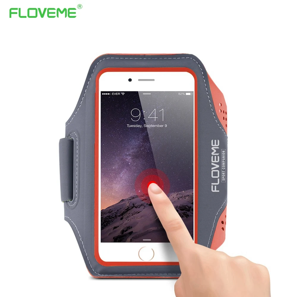 FLOVEME العالمي للماء تشغيل شارة الهاتف حقيبة ل فون 7 8 6 s زائد حقيبة لهاتف سامسونج هواوي 4.7 5.5 بوصة النايلون قذائف
