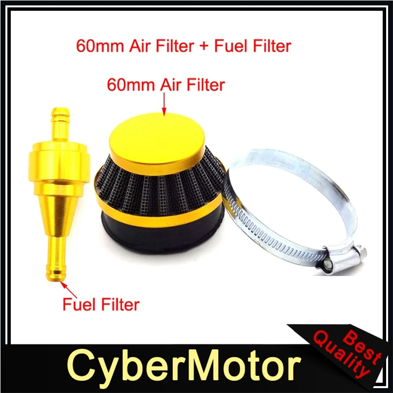 GOOFIT rouge D/émarreur aluminium P/édales de d/émarrage Filtre /à air carburateur dembrayagede vitesses Cylinder kit 47cc 49cc 2 temps Engine
