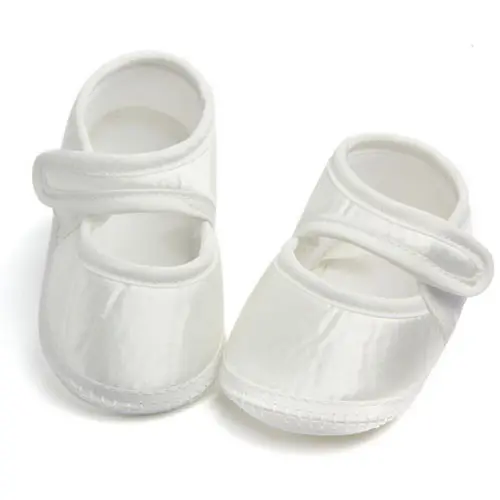 white hard bottom baby shoes