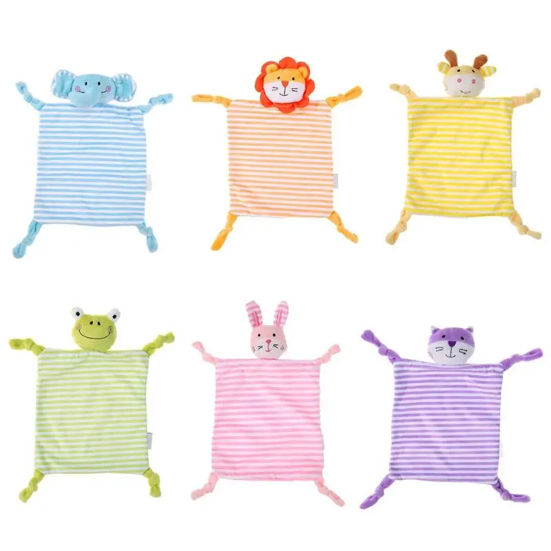 

Soft Cartoon Animal Newborn Toys Plush Handkerchief Infant Appease Towel
