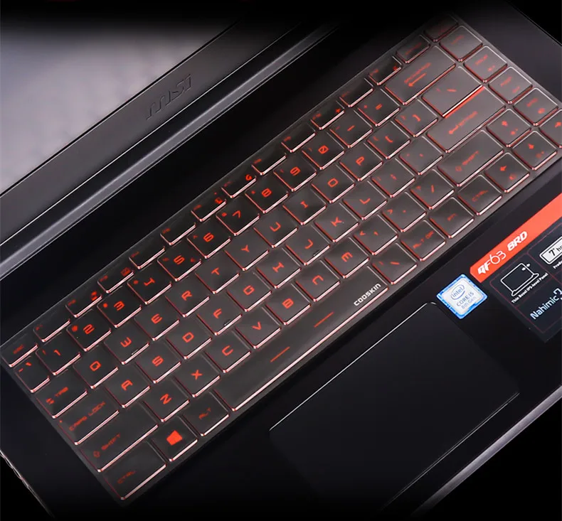 Прозрачная защитная крышка для клавиатуры ноутбука из ТПУ нового MSI GF63 GS65 P65 PS42 PS63