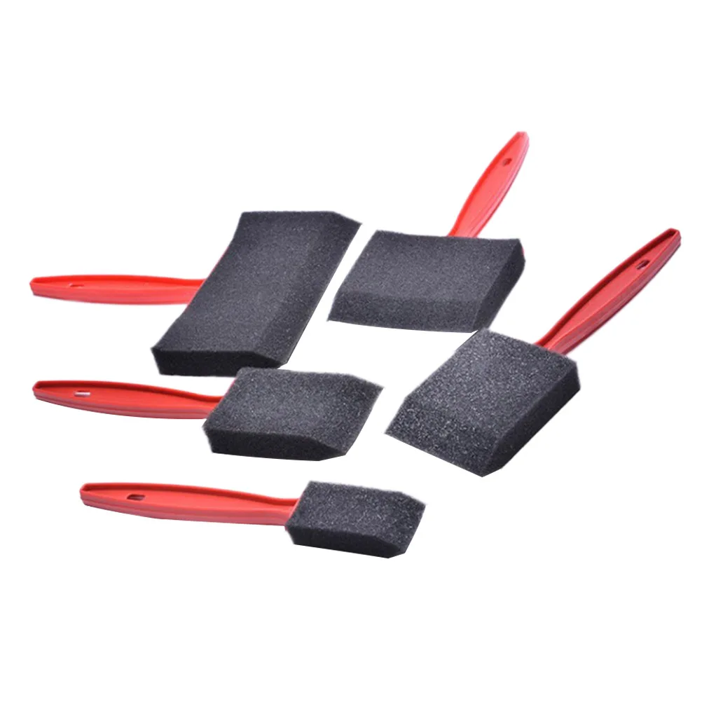 

20pcs Foam Sponge Wood Handle Paint Brush for Children's Drawing Graffiti Tools