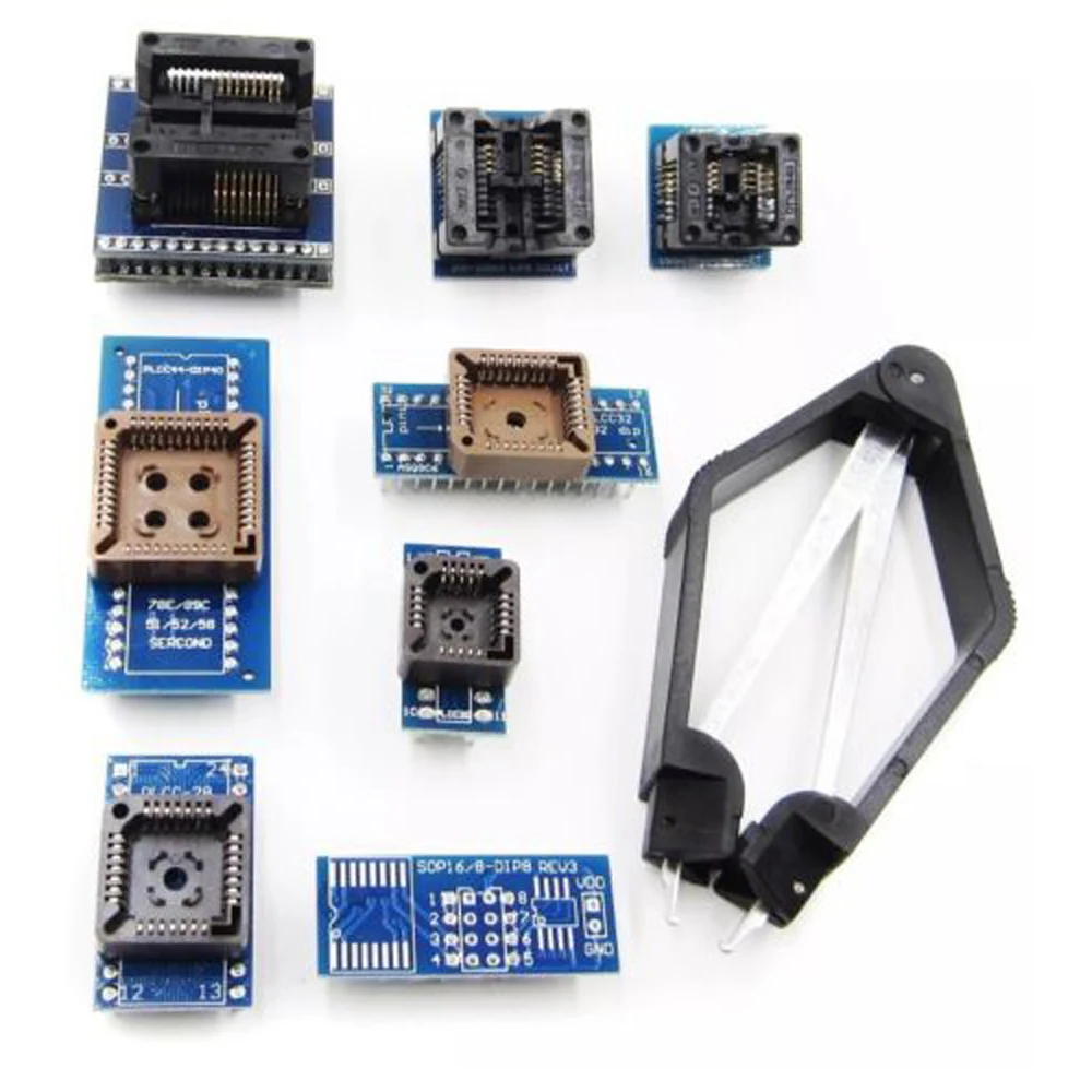 Мини TL866CS Pro USB BIOS Универсальный программатор набор высокоскоростной MCU с 9 шт.