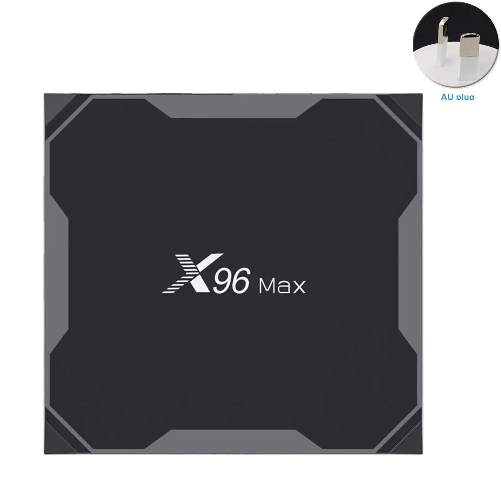 X96 MAX сетевой плеер приемник Крытый ТВ Quad wifi Smart комплект bluetooth-Верхние коробки черный