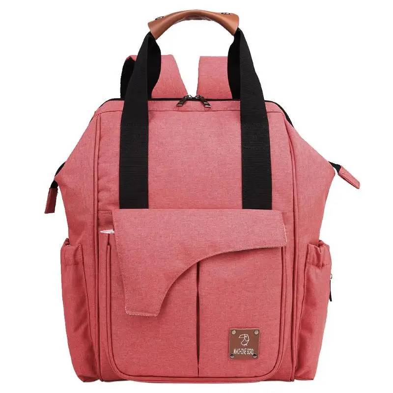 

Fashion Maternity Bag Solid Nappy Bag Waterproof Baby Bag Large Capacity Diaper Backpack for Baby Nursing