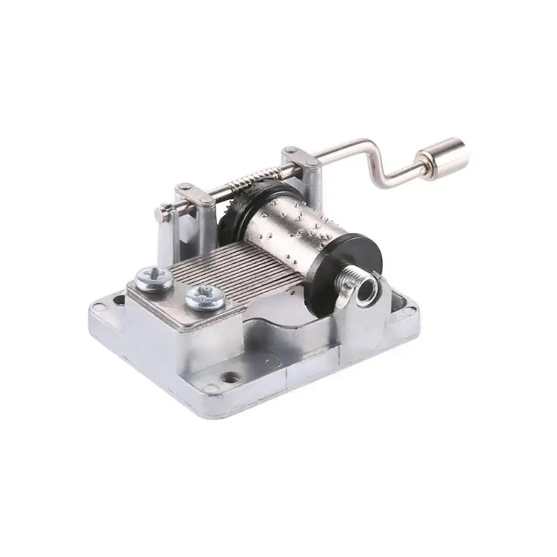 Kids Transparent Music Box Toy Kids DIY Wind up Clockwork Music Box Movement Musical Instrument