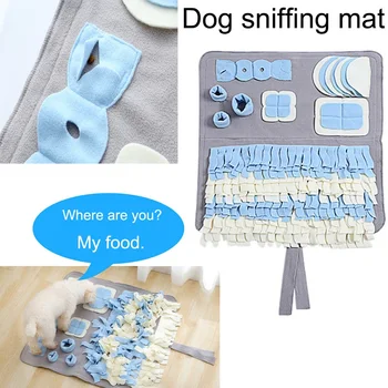 Pet Training Blanket Dog Foldable Machine Washable Sniffing Pad Snack Finding Feeding Play Mat Toy Supplies,Great for Stress R