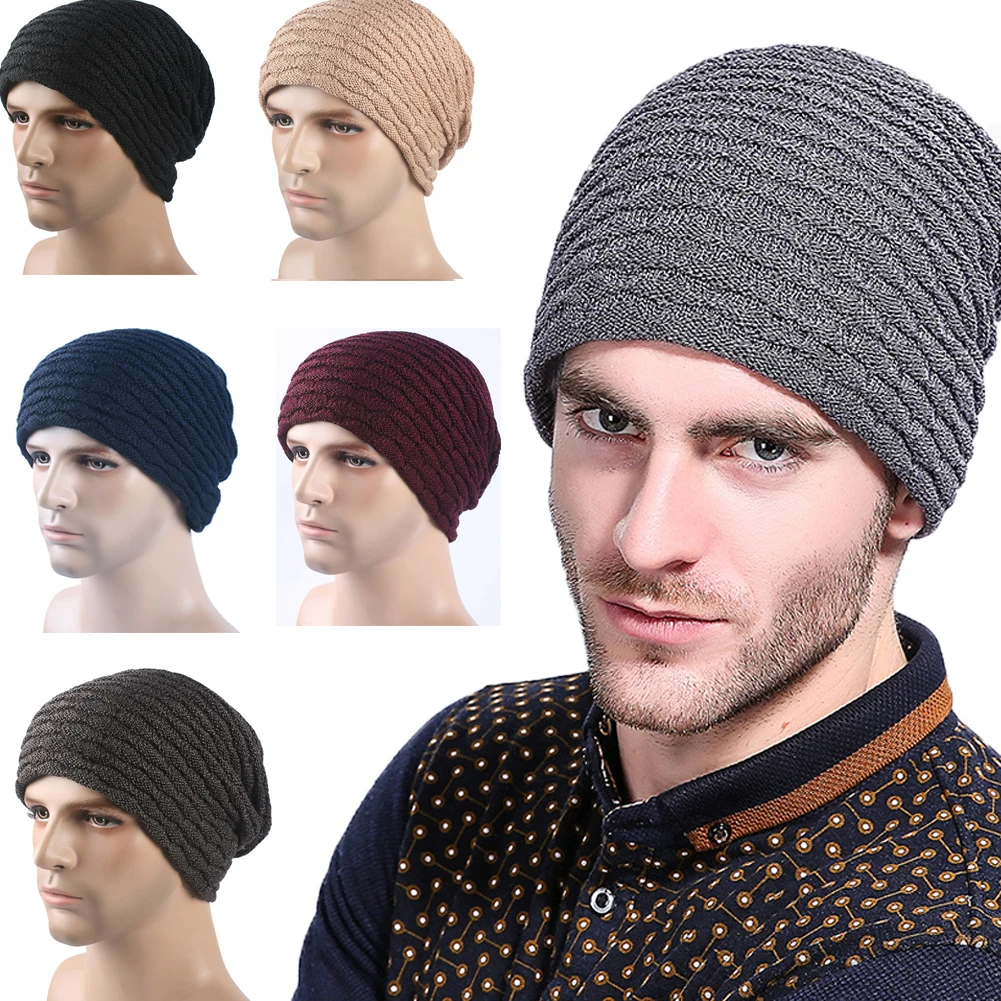 Top Headwear Cuffless Beanie For Men Women, Unisex Short Beanies Skull Cap Ivory White