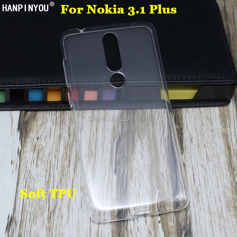 

For Nokia 3.1 Plus 3.1Plus TA-1118 6.0" New Ultra Thin Soft TPU Camera Protect Silicon Gel Transparent Case Back Cover
