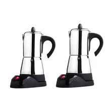 Нержавеющая сталь кофейник Электрический Moka Кофеварка чайник мокко плита Инструмент фильтр Перколятор кофейник инструмент Перколятор