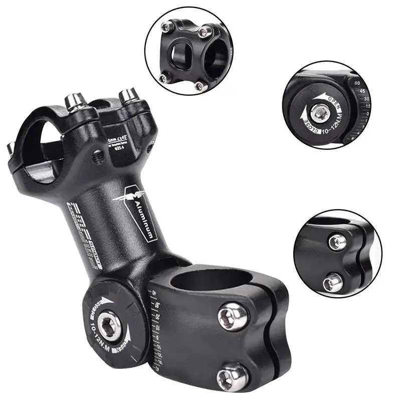 Adjustable Bicycle Stem Riser 25.4mm/31.8mm MTB Road Bike Stem Aluminum Alloy Bicycle Parts Cycling Accessories MTB Stem