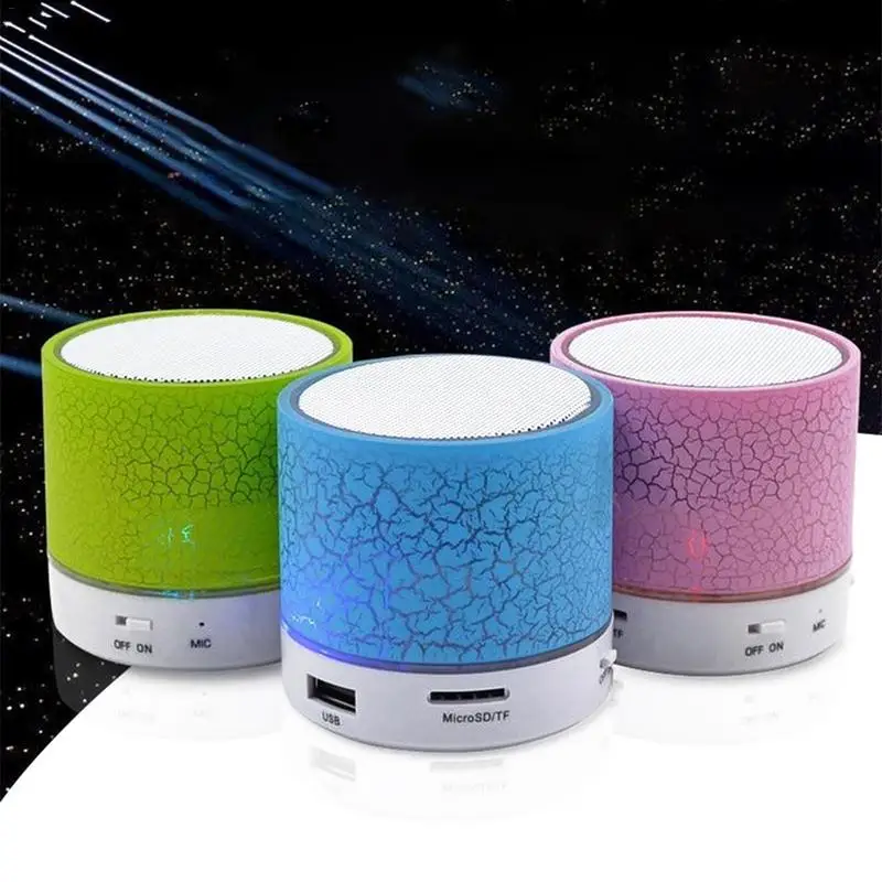 

New ABS Light Flashing Bluetooth Wireless Speaker Portable Mini Subwoofer Supports U Disk TF Card Gift Stylish Designed Fashion