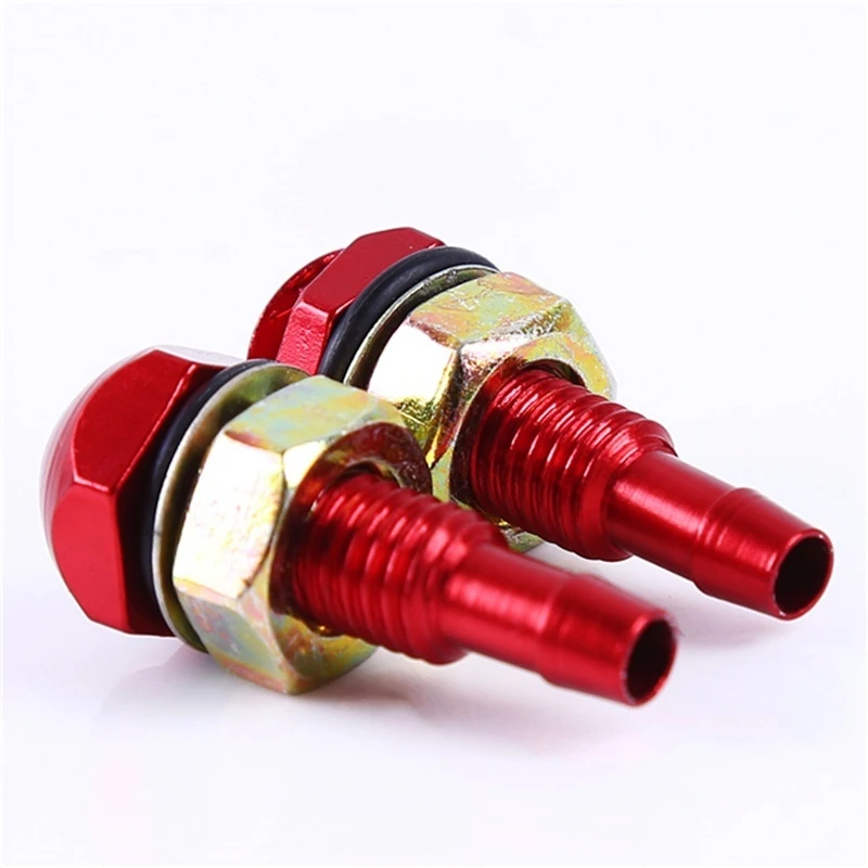 

2Pcs Car Universal Windshield Automatic Wiper Water Jet Nozzle Red