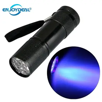 

UV Flashlight Ultra Violet Light 9 LED Portable Ultraviolet Flashlight Ultra Violet Ink Marker Torch Light 3AAA battery UV light