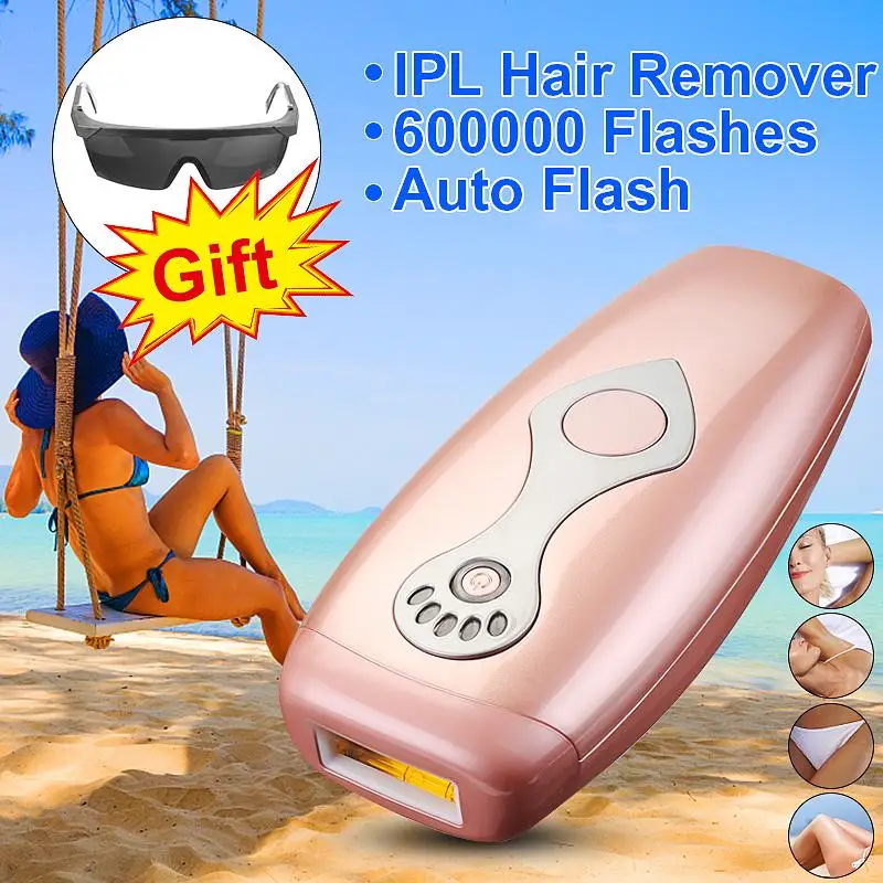

600000 Flashes IPL Laser Hair Removal Machine Laser Epilator Hair Removal Permanent 5 Levels Home Electric Laser Depilador