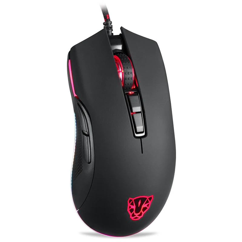 MOTOSPEED V70 PMW3325 игровая мышь 5000 точек/дюйм RGB светодиодный с подсветкой геймер