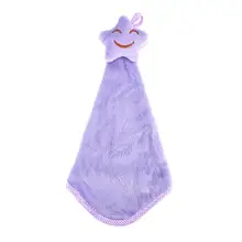 Подвесные полотенца для рук Star вешалка для банных и кухонных полотенец Коралловая бархатная впитывающая салфетка для посуды кухонные аксессуары