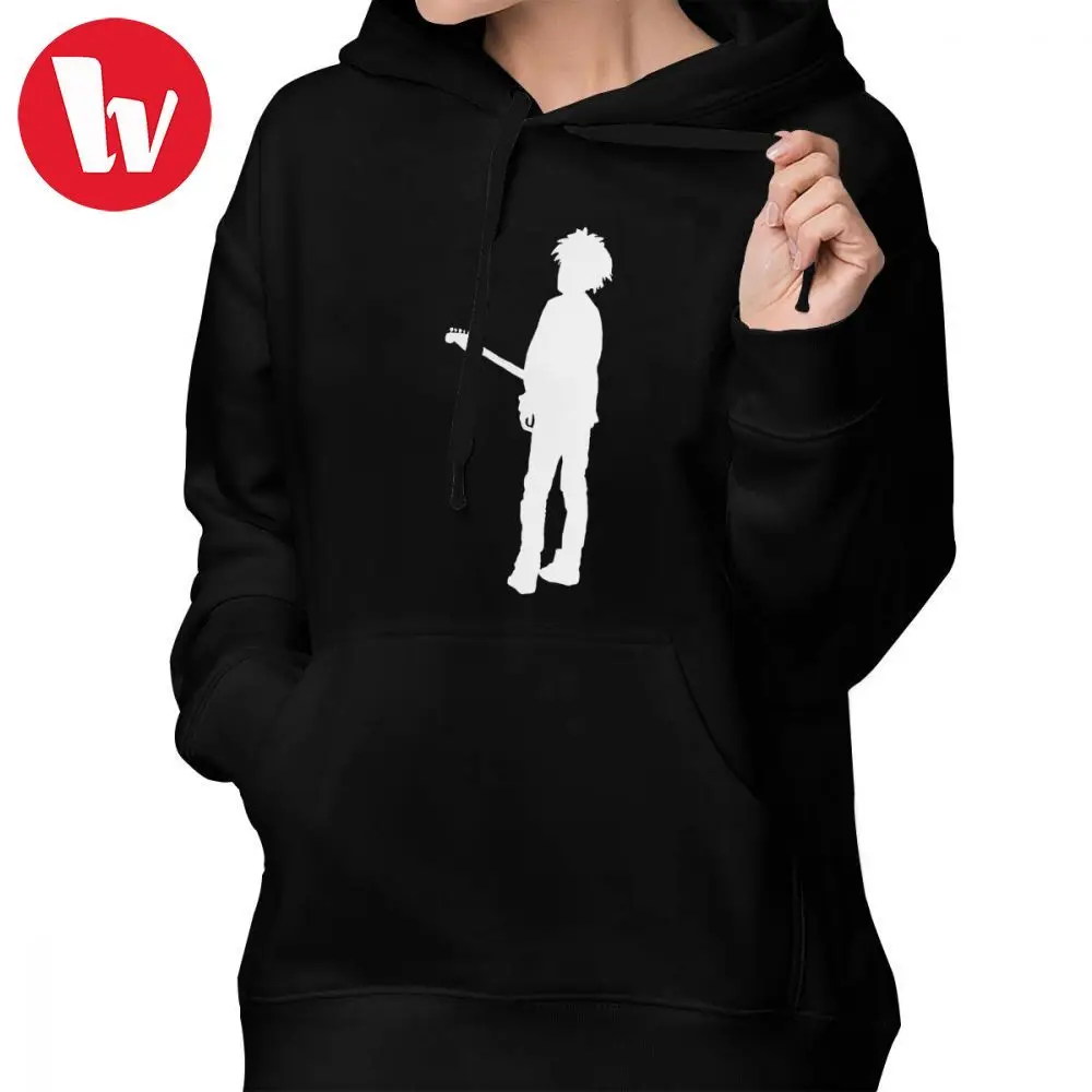 

The Cure Hoodie Rob Is The Cure Hoodies Trendy Cotton Hoodies Women Navy Blue Printed Street wear Long-sleeve Pullover Hoodie