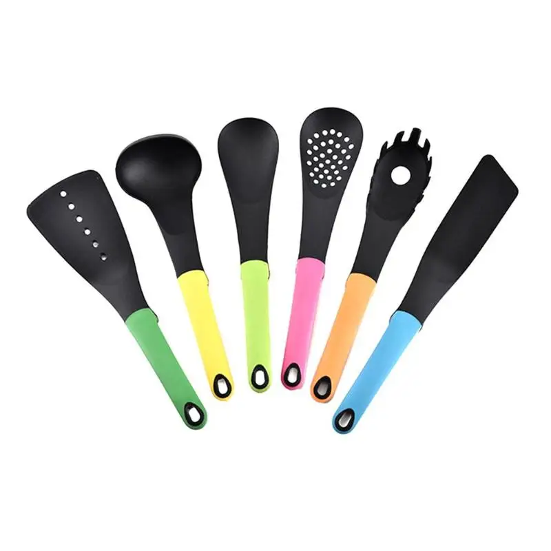 

6pcs/set Nylon Kitchenware Heat Resistant Non-Stick Cooking Spatula Spoon Shovel Kitchen Utensils Cooking Tools Kitchen Tools