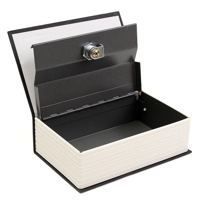 Metal + Paper Plate Dictionary Book Secret Security Safe Key Lock Cash Money Jewellery Locker Durable Quality Metal + Paper Plate Dictionary Book Secret Security Safe Key Lock Cash Money Jewellery Locker Durable Quality