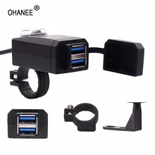 OHANEE QC3.0 двойное USB зарядное устройство для мотоцикла Мото быстрое