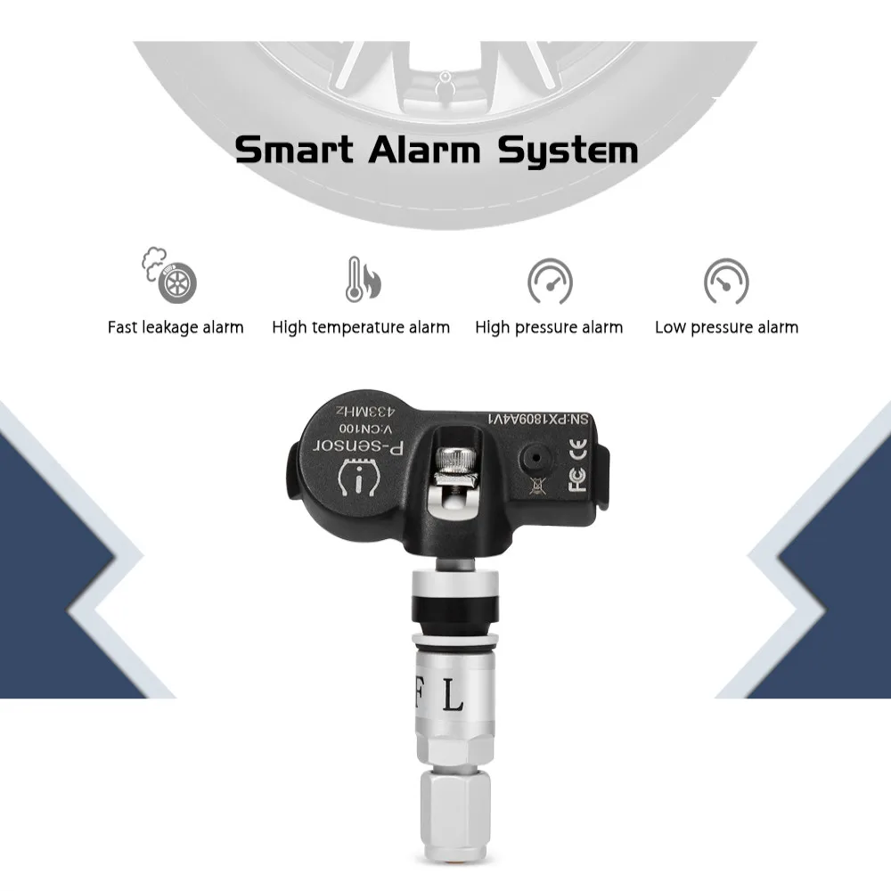 TY05 TPMS автомобильная система контроля давления в шинах 4 внешних датчика для Android