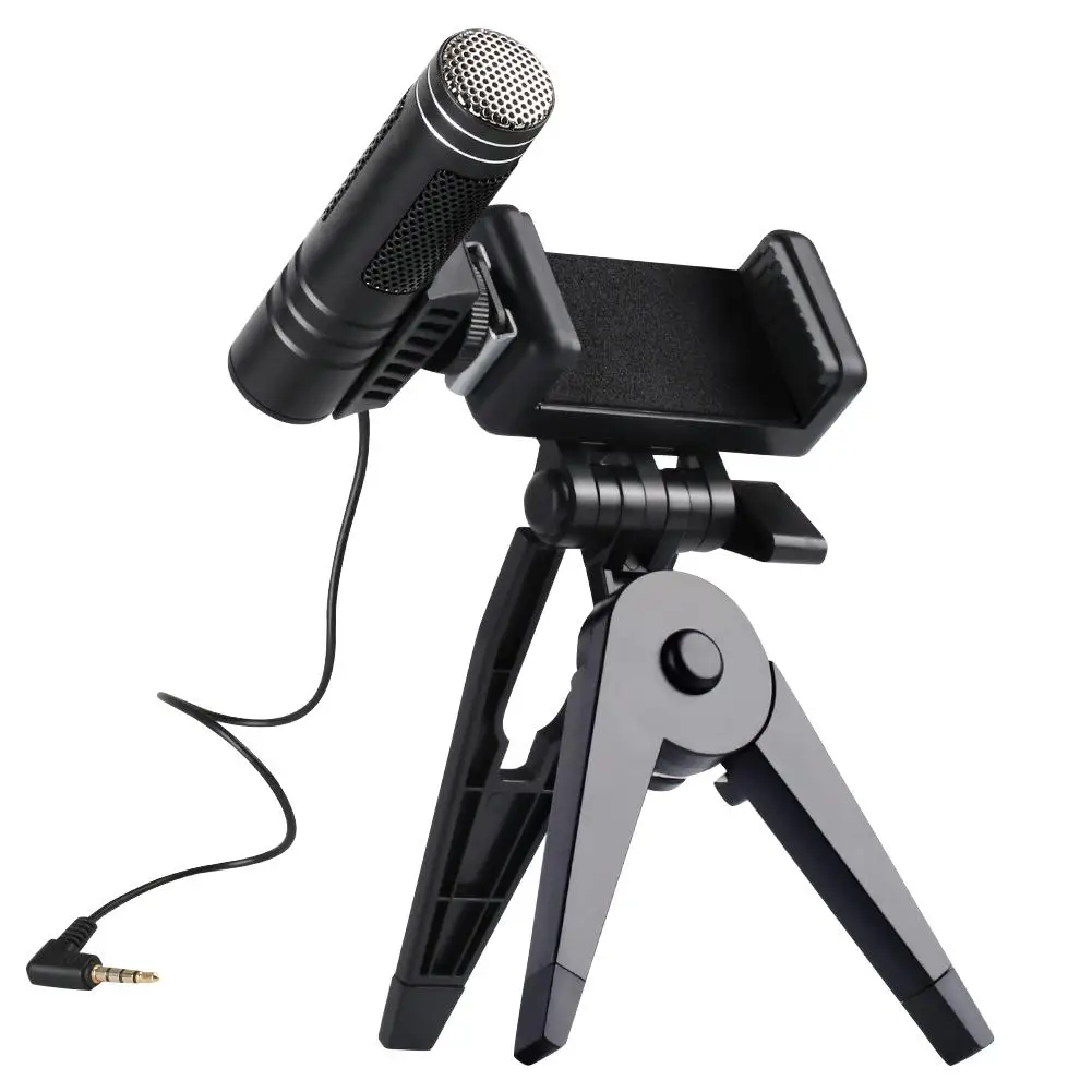 

Cell Phone Microphone Multifunction Mobile Phone Holder Portable High Sound Quality Anti-interference Noise Reduction Small