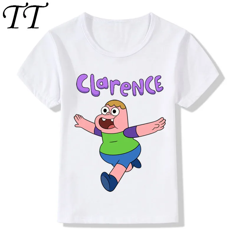 

Children's Cartoon Clarence Design Funny T-Shirts Boys Girls Great Top Short Sleeve Tees Kids Casual Clothes For Toddler,HKP5152