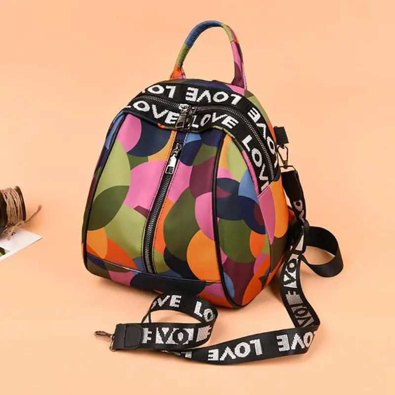 Многофункциональные Оксфордские рюкзаки тканевые цветные Прошитые Женские повседневные вместительные сумка на плечо для подростков девочек дорожные школьные сумки