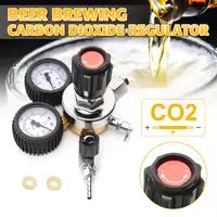 CO2 газовый флакон регулятор углекислого газа CO2 регуляторы давление редуктор для напитков, пива W21.8 двойной измерительный прибор регулятор