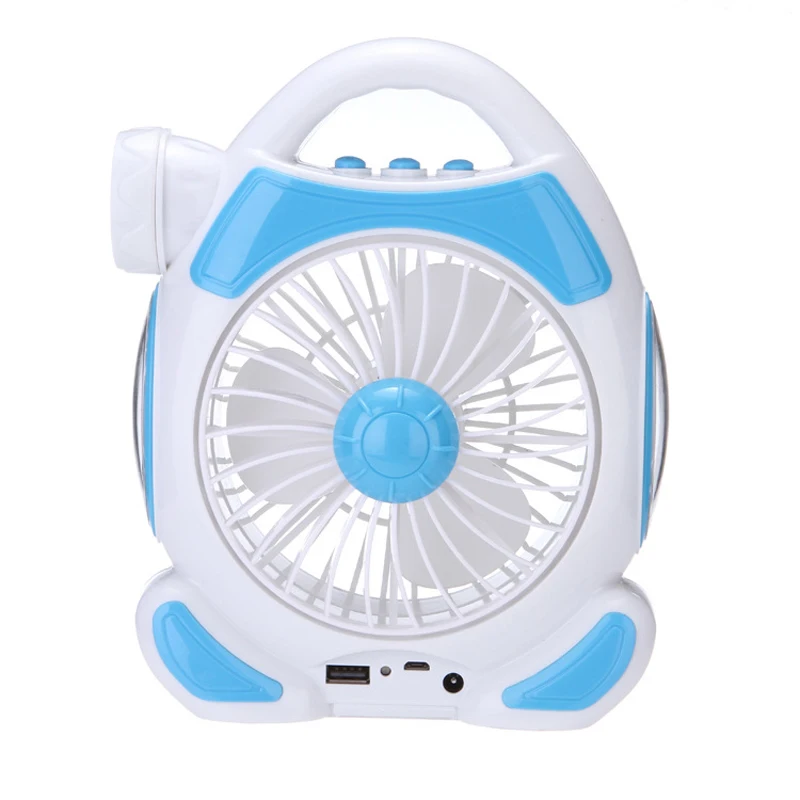 

CLAITE 5 in1 Portable Lantern USB Rechargeable Multi-function Table Lamp Outdoor Flashlight Mini Portable Fan Outdoor Charger