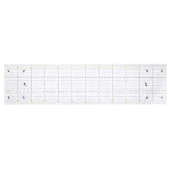 

Diy Handmade Patchwork Feet Tailor Quilting Tools Acrylic Material 60x15 Cm Patchwork Measuring Ruler Seam Sewing Scale Rulers