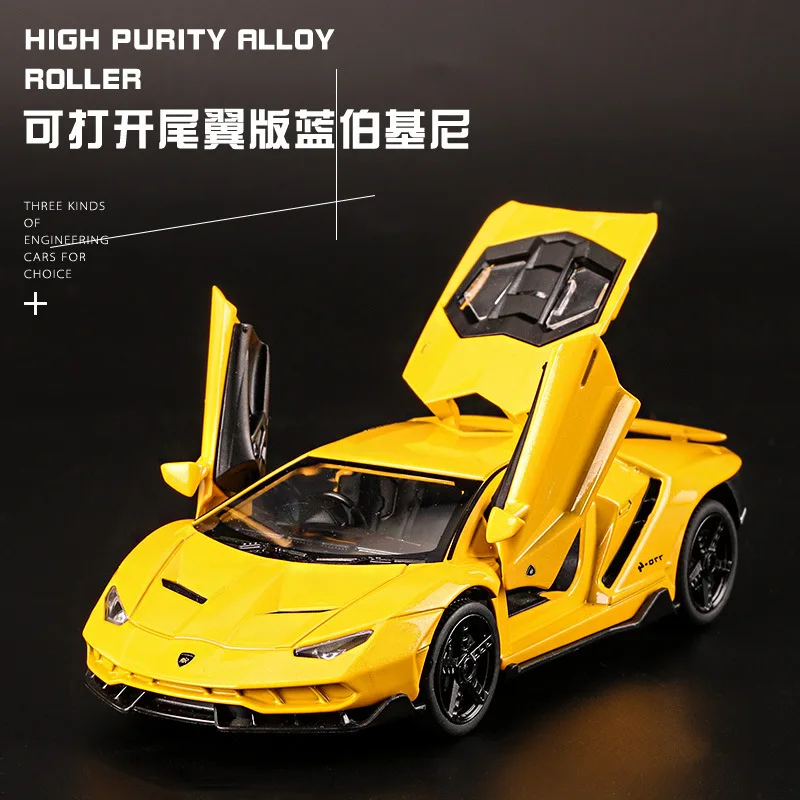 Best Scale 1:32 Alloy Sports Car Diecast Model Sound & Light Pull Back Cars Toy Children Birthday Hot Gi