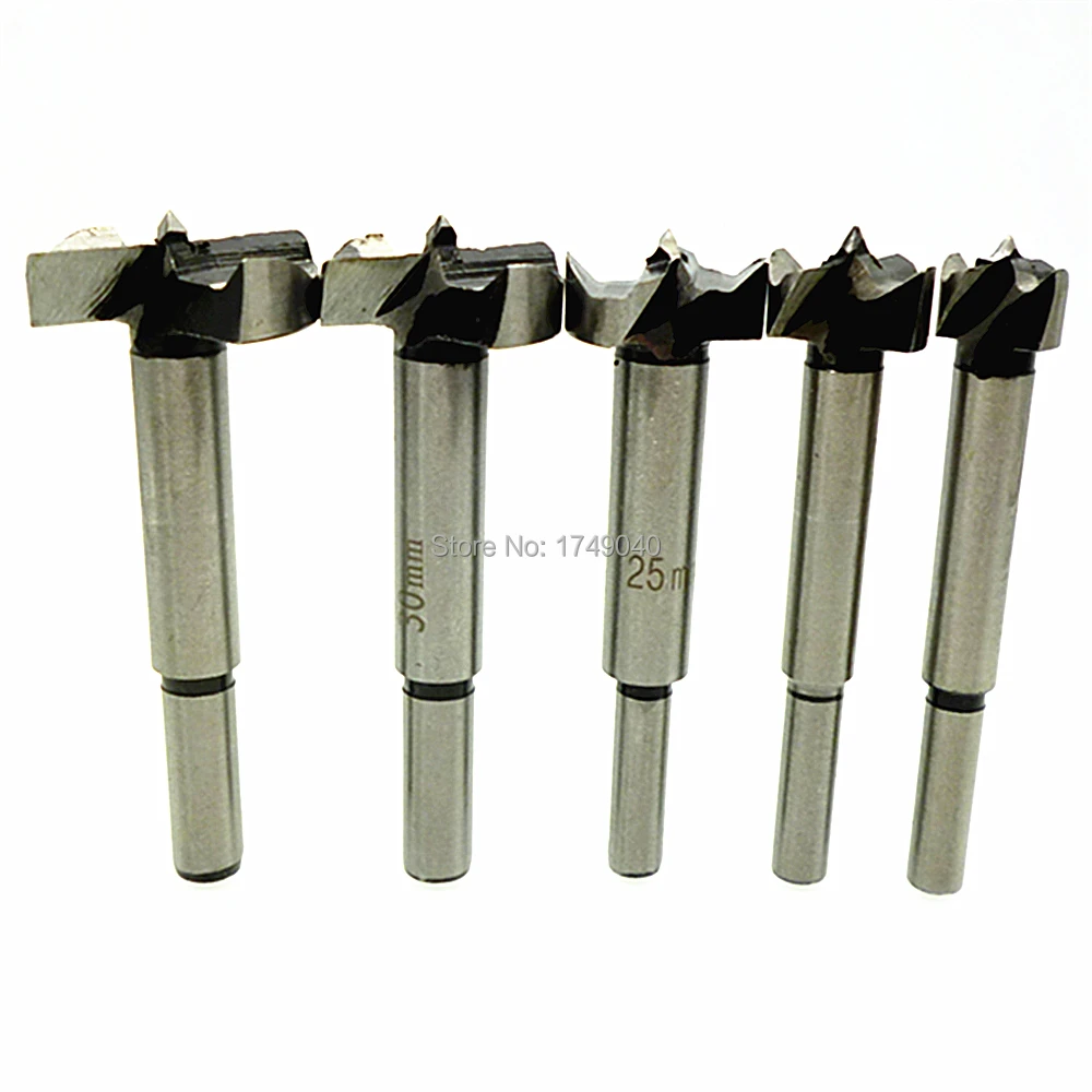

Forstner Drill Bit 5pc Set Hinge Hole Boring Cutter Wood Drill Bits 15mm 20mm 25mm 30mm 35mm Wood Drilling Hole Woodworking Tool