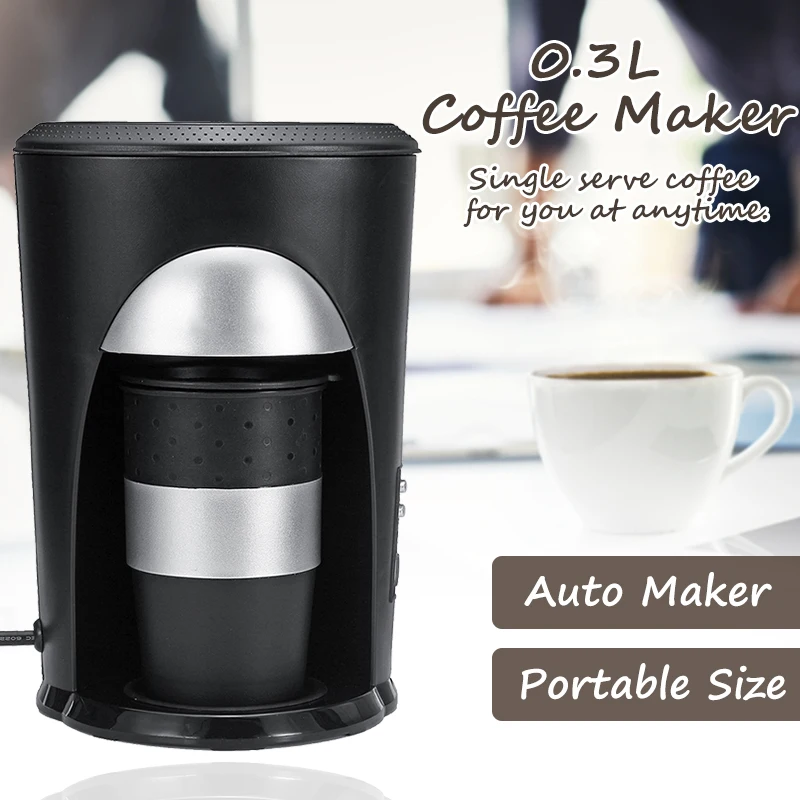 

Single Cup Coffee Maker Automatic Drip Coffee Pot Small Coffee Machine With Cup Filter Automatic Power Off Homezest CM-901