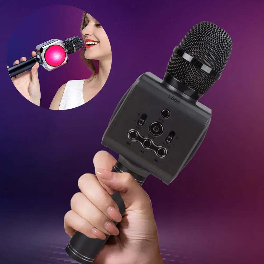 MEMTEQ Bluetooth микрофон L888 ручной аудио беспроводной конденсаторный караоке динамик