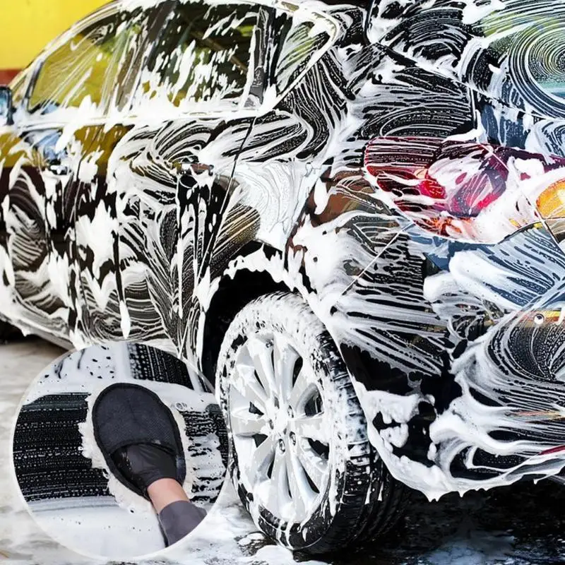 Шерстяные полировальные перчатки для чистки автомобиля, бытовая очистка автомобиля, ручная щетка, автомобильная сухая мойка, портативный очиститель для удаления ржавчины