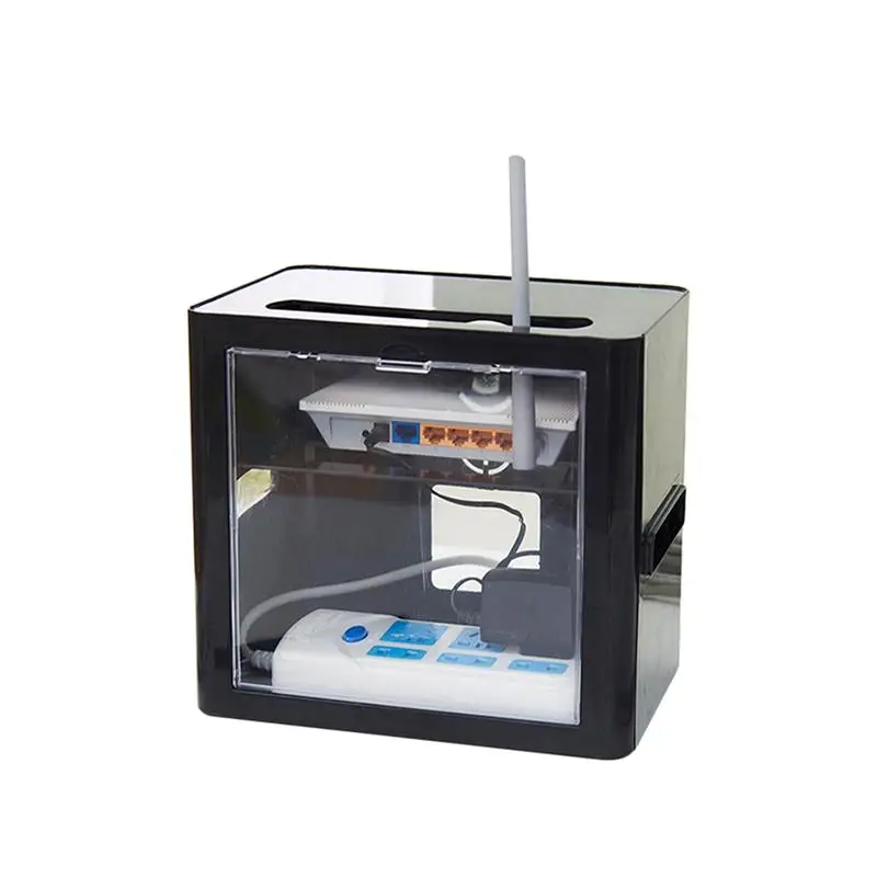 

Wireless Wifi Router Storage Box Multi Functional Power Socket Hub Storage Box Router Holder Cable Power Charger Storage Case