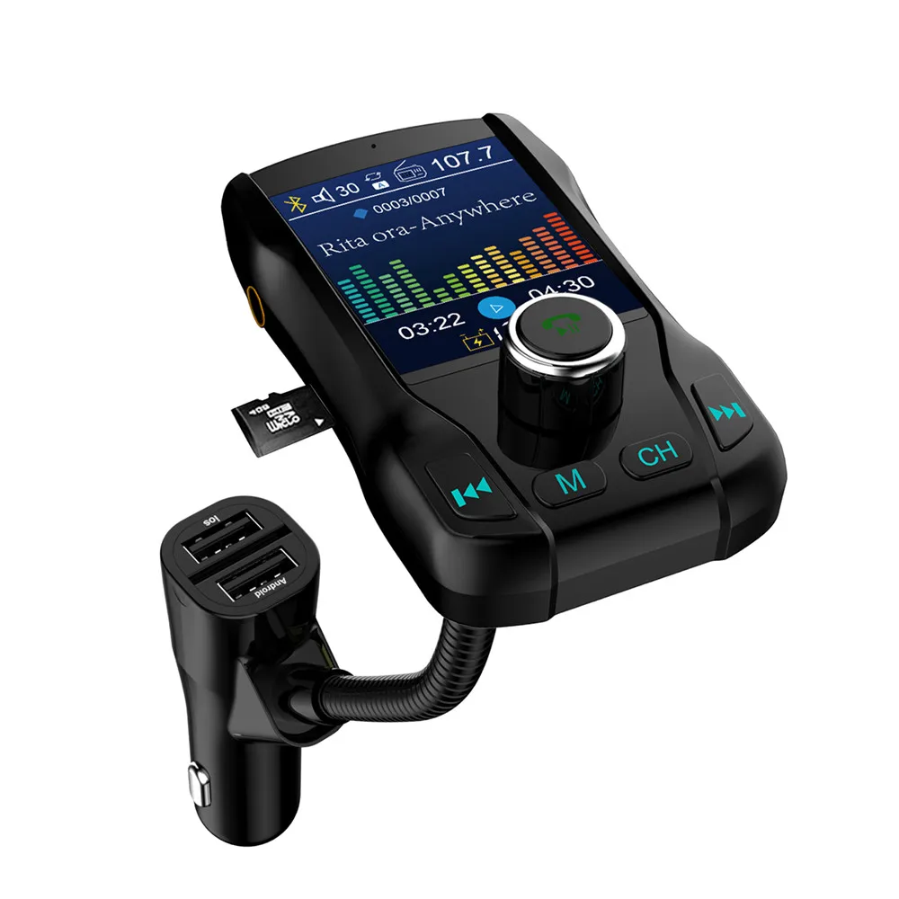 Car Wireless FM Transmitter Bluetooth Handsfree TF Card Car Wireless FM Transmitter Bluetooth Handsfree TF Card