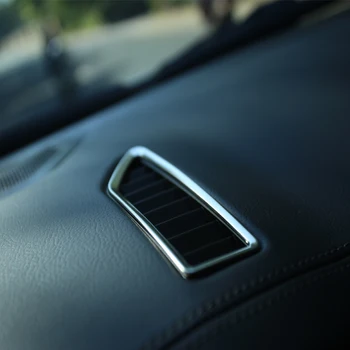 

Foal Burning Stainless Steel Car Front Air Vent Decoration Trim Air Conditioning Outlet Sticker for Ford Everest 2015 2016 2017