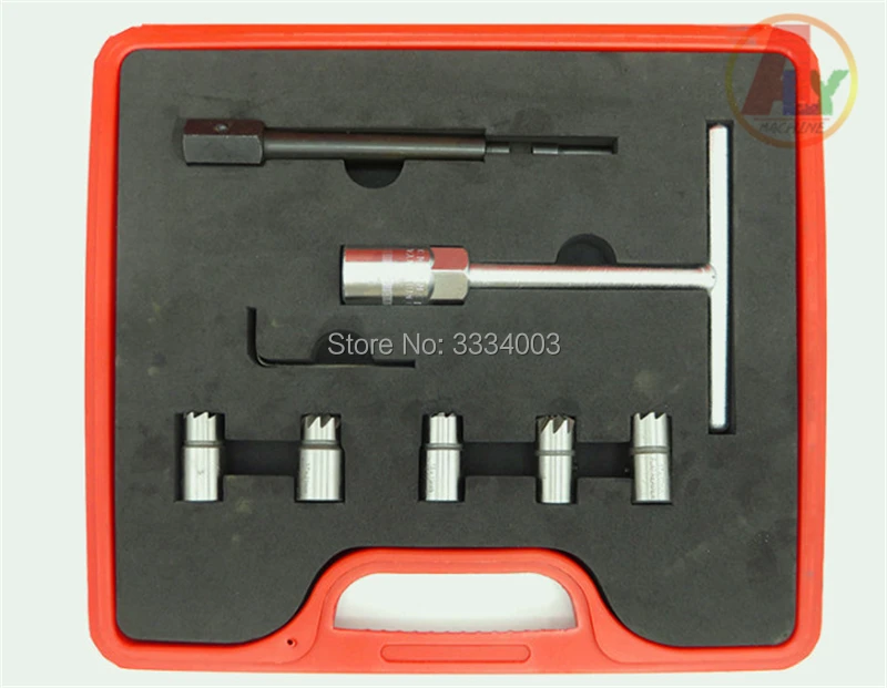 

7PCS Diesel Injector Seat Cutter Cleaner Tool Set To Clean Re-cutting The Injector Seat of Modern Common Rail Diesel Engines
