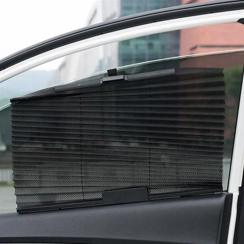 

1pc Car Side Window Sunshades Curtain Retractable Sun Block Automatic Blinds Car Sunshade Protector Automobiles Window Cover