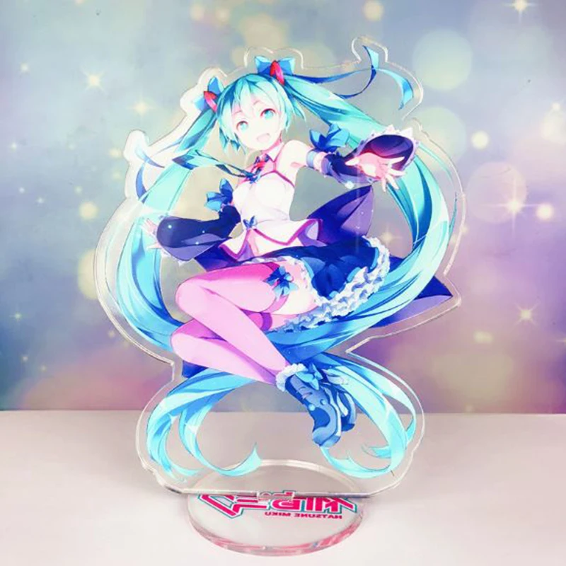 

1 Pc Nice Anime Hatsune Miku Vocaloid Luo Tianyi Acrylic Stand Model Toys Plate Holder Action Figure Pendant Toy Kids Gift