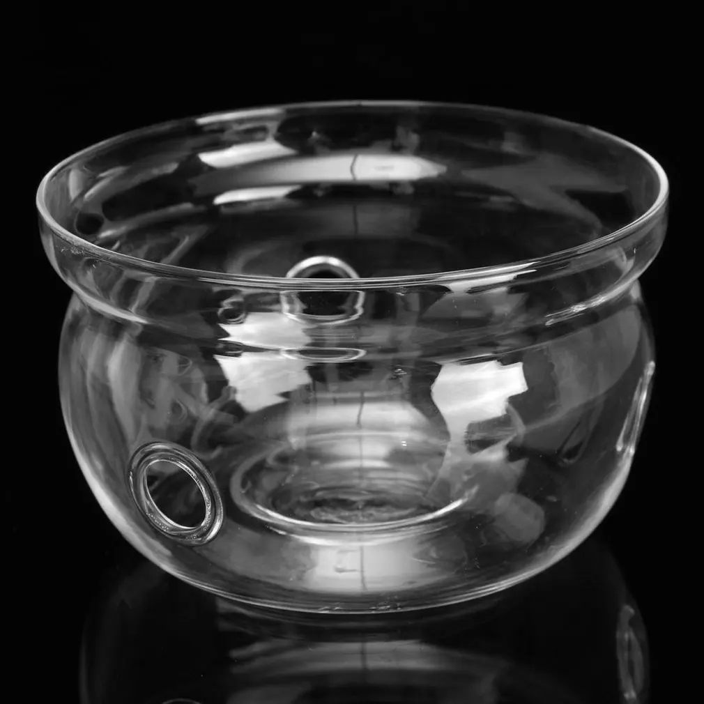 Жаростойкая подставка для заваривания чайника из прозрачного боросиликатного стекла, круглая форма, изоляционный подсвечник, портативный держатель для заварника