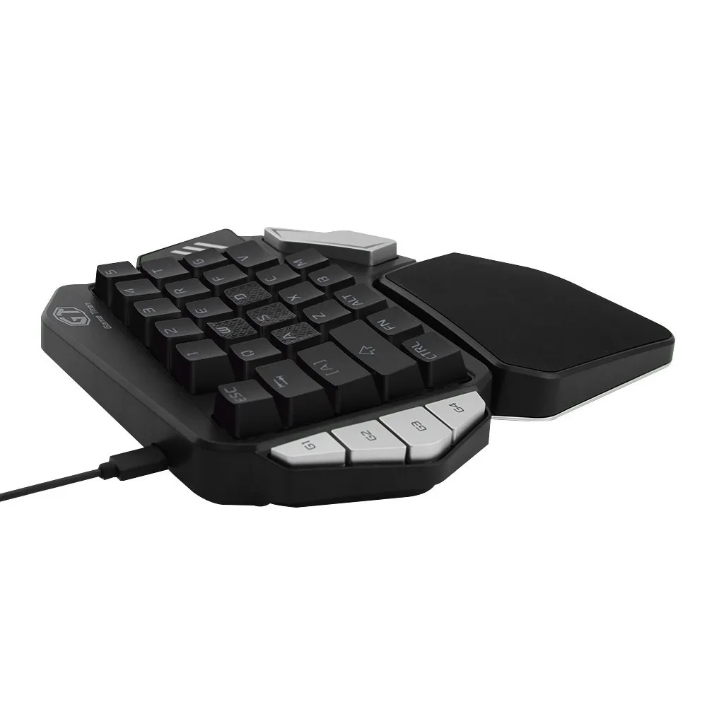 Delux T9X мини игровая клавиатура USB Проводная с одной механической клавиатурой RGB